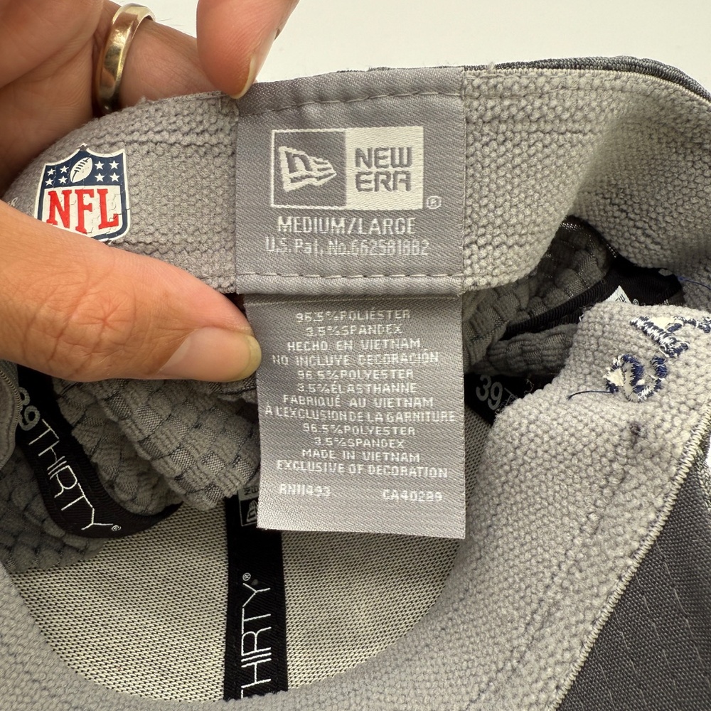 Dallas Cowboys Hat Cap Mens Size L Gray NFL Football New Era Adults - Picture 6 of 7